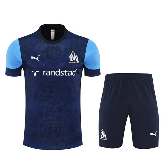 סט אימון קצר מרסיי כחול כהה 25/26, תמונה 2