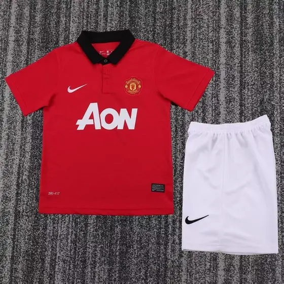 סט ילדים רטרו מנצ'סטר יונייטד בית 13/14, תמונה 1